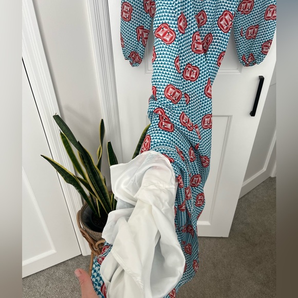 Boho Peasant Prairie Chic Dress 💙❤️ - Picture 8 of 8